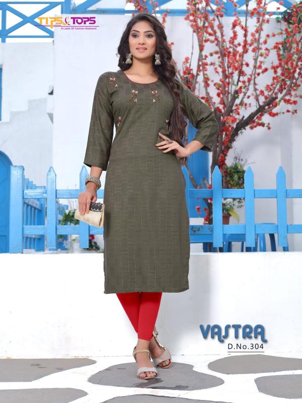 Tips Tops Vastra Vol 3 Rayon Viscos Designer Exclusive Kurti Collection